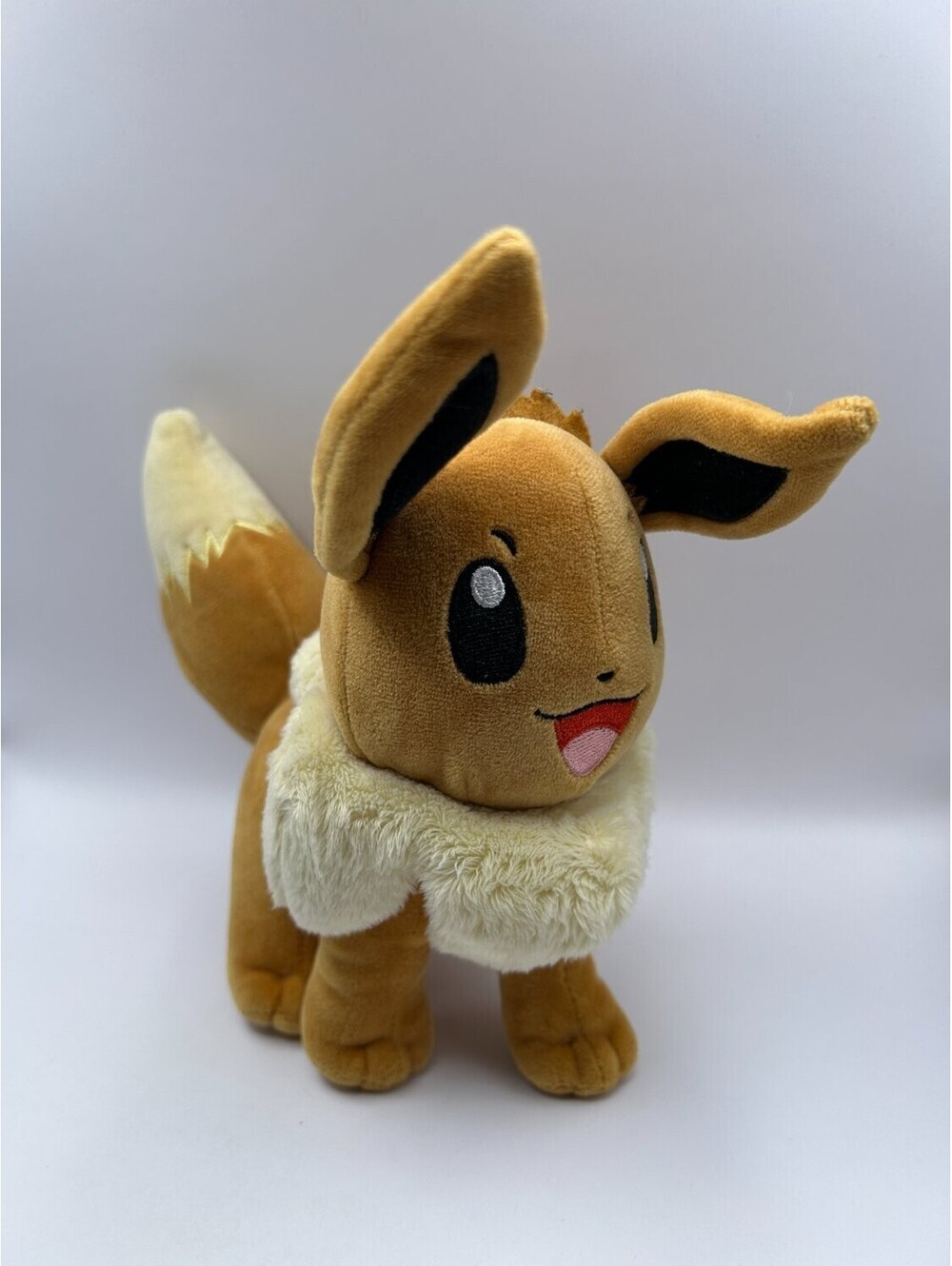 Pokémon Eevee Plush Doll Small Brown Fabric Embroidered Details